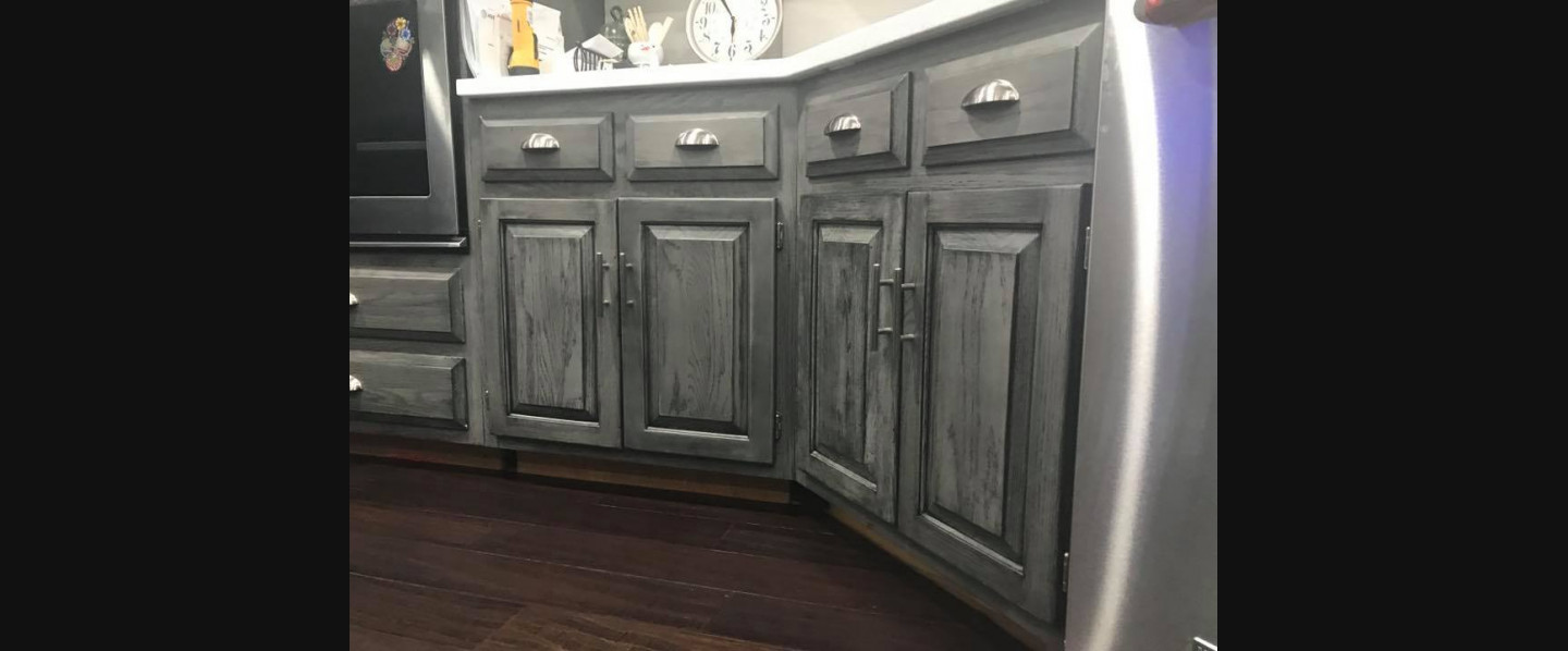 Cabinet refinishing and furniture refinishing by Devine Custom Painting in Evansville, IN